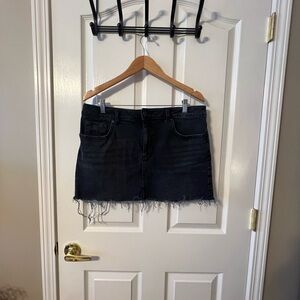 Nordstrom BP Black Denim Jean Skirt
